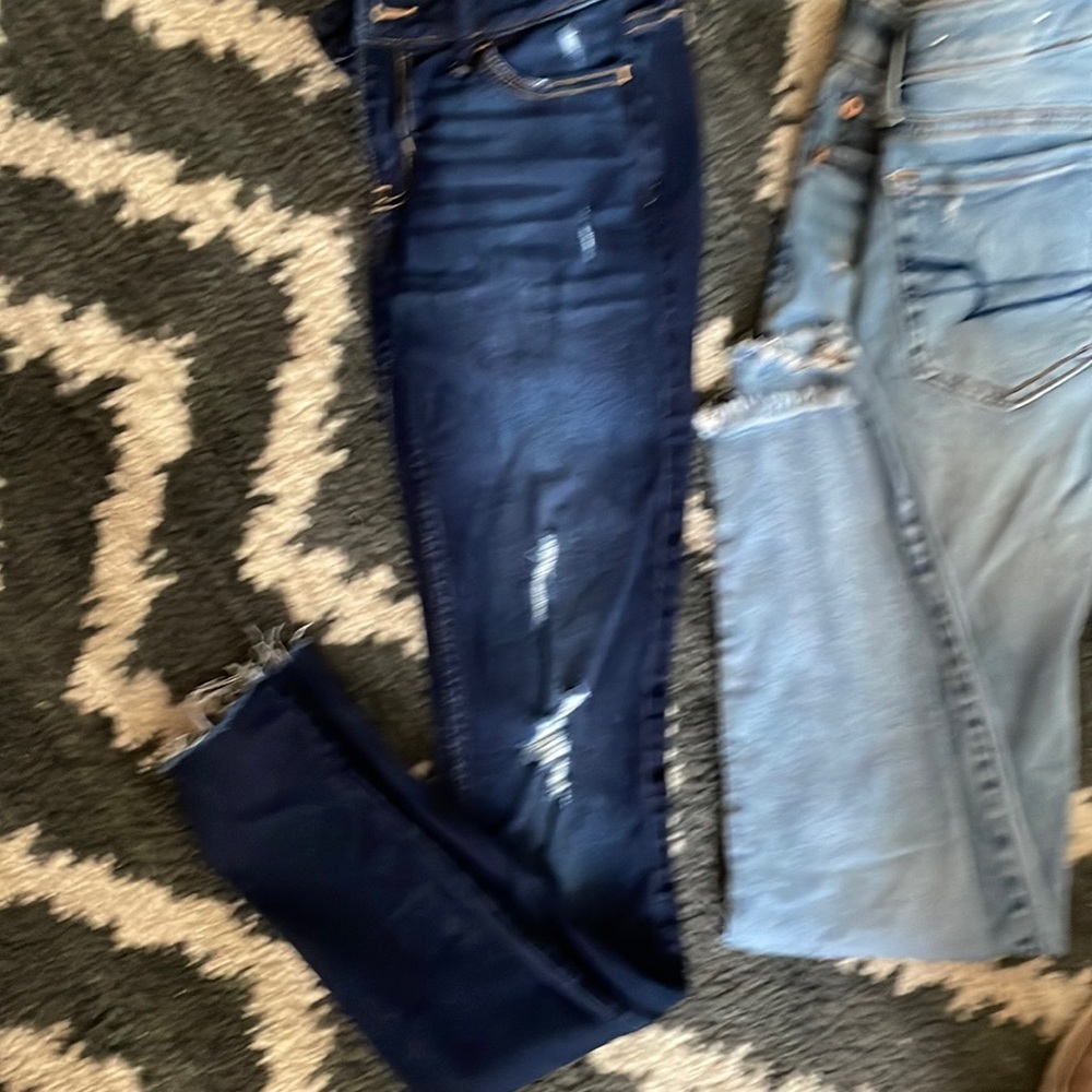 Size 0 skinny jeans